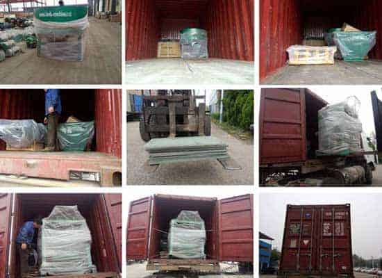 Shipping the brick making machine in Ghana