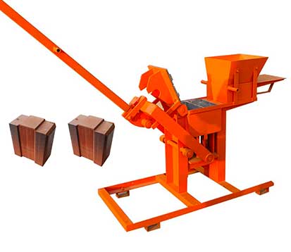 LT2-40 Manual Red Clay Brick Making Machine