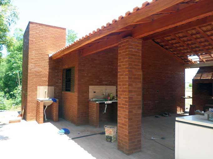 Sample of a home improvement project using clay bricks