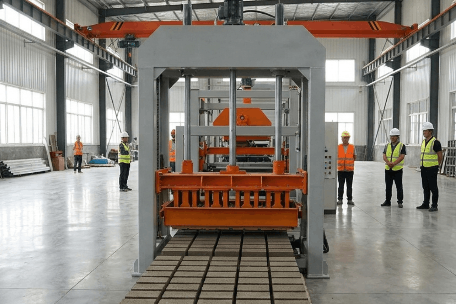 what is an egg laying block making machine